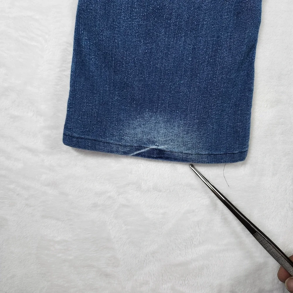 WallFlower Bootcut Jeans Women Size 11 Blue Excellent Contrast Stitching‎ Y2K